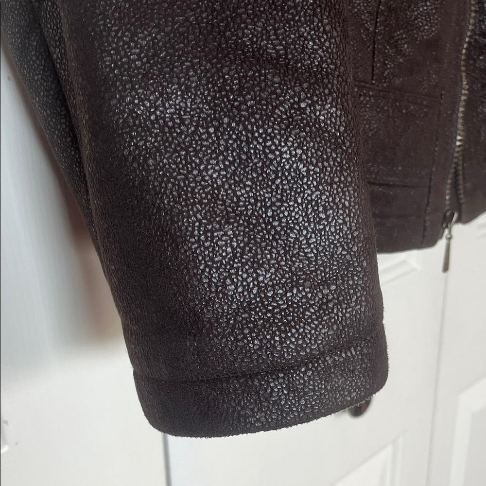 Sonoma Women’s Deep Brown Front Zipper Jacket - Picture 5 of 8
